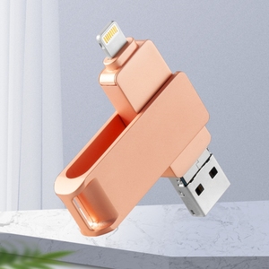 แฟลชไดรฟ์3.0 USB โลหะแบบ3-in-1ชนิด C & ความเข้ากันได้ของ2.0 128GB ถึง512GB ตัวเลือกการจัดเก็บข้อมูลใหม่ & มีในสต็อก - Product Image 1