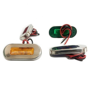3 LED göstergesi ışık Oval 12v Led Smalemarker ışık sis işık arabalar için evrensel paslanmaz çelik 304 jant ve PC 10 LM - Product Image 2