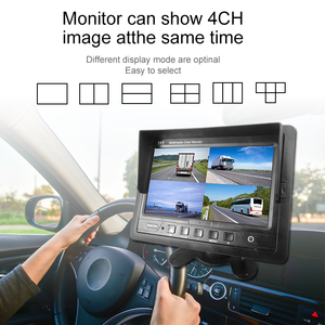 Monitor LCD CANDID de escritorio de 7 pulgadas para monitor de sistema de imagen de vista lateral izquierda y derecha/marcha atrás - Product Image 6