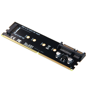 <strong>DDR2</strong> <strong>memory</strong> card slot to M.2 SSD B-Key adapter board, compatible with <strong>DDR2</strong>