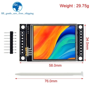 1,8-Zoll-TFT-LCD-Modul LCD-Bildschirm modul mit Touch SPI Serial 51 Treiber 4 IO ST7735S Treiber TFT-Auflösung 128*160 Für Arduino