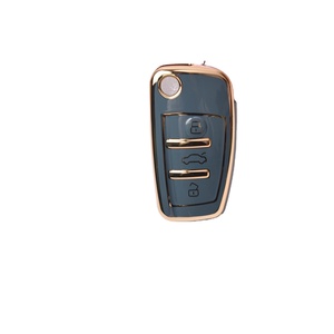 Audi A3 8L 8P için TPU araba çevirme kabuk Fob A4 B6 B7 B8 A6 C5 C6 4F RS3 Q3 Q7 TT 8L 8V S3 koruyucu Car araba anahtarı durum - Product Image 1