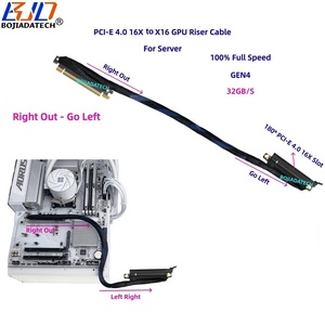 Tốc độ cao 180 độ PCI-E 4.0 X16 gen4 PCIe 16X Card đồ họa GPU Riser cáp mở rộng 32Gbps 0.4m 0.6m 0.8m 1m cho ai máy chủ - Product Image 3