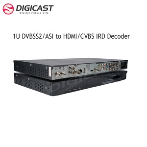 DIGICAST 1U DVBSS2 Entrada RF IRD Decodificador de video satelital Subtítulo DVB EBU ASI a CVBS HDM I Decodificador - Product Image 3