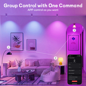 Bombilla LED E27 inteligente directa de fábrica colorida para Bluetooth Alexa Control de voz Reflector tipo cuerpo de plástico AC transfronterizo - Product Image 4