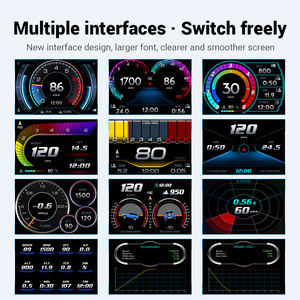 OBD2 HUD tipi hız su sıcaklığı aşırı hız ve güvenlik Alarm özellikleri ile yeni F11 GPS araç Head-Up ekran - Product Image 6