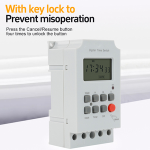 Display LCD interruttore tempo Controller stile europeo Socket Timer - Product Image 3