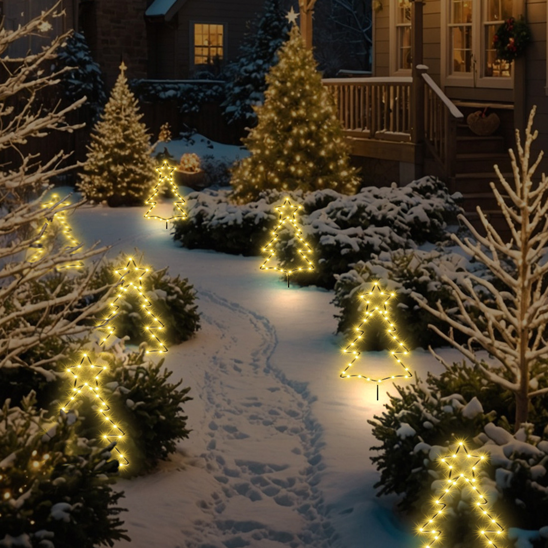 Forme d'arbre de Noël