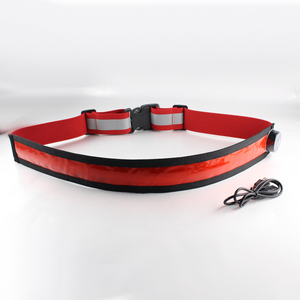 Hi Vis Supply Fluorescent Elastic Waterproof USB Chargeable <strong>LED</strong> <strong>Reflective</strong> Running Waist Belt for Cycling Outdoor Safety Warning - Product Image 5