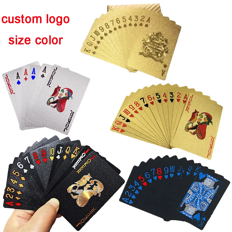 Material de arcade & material plástico de jogo de poker propaganda cartas de jogo de poker tamanho personalizado de cor do logotipo esportes e entretenimento placa interior 32