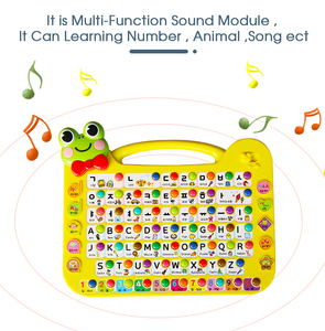 Neues Design Koreanische Alphabet-Lernmaschine Tragbare ABC-und 123-Druckknopf-Lernmaschine für Kinder Frühe Bildung