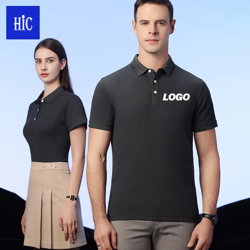 HIC2023新しいファッションスタイルのカスタムメイドメンズポロTシャツ刺Embroideredメンズポロシャツ