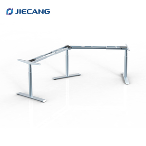 洁康三重电机办公室坐立桌电动高度可调机动站立电脑桌 - Product Image 3
