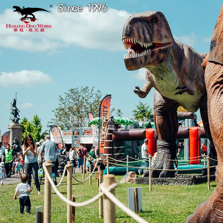 Dinosaurio de juguete realista, juguete de dinosaurio de tamaño real, parque temático, modelo animatrónico