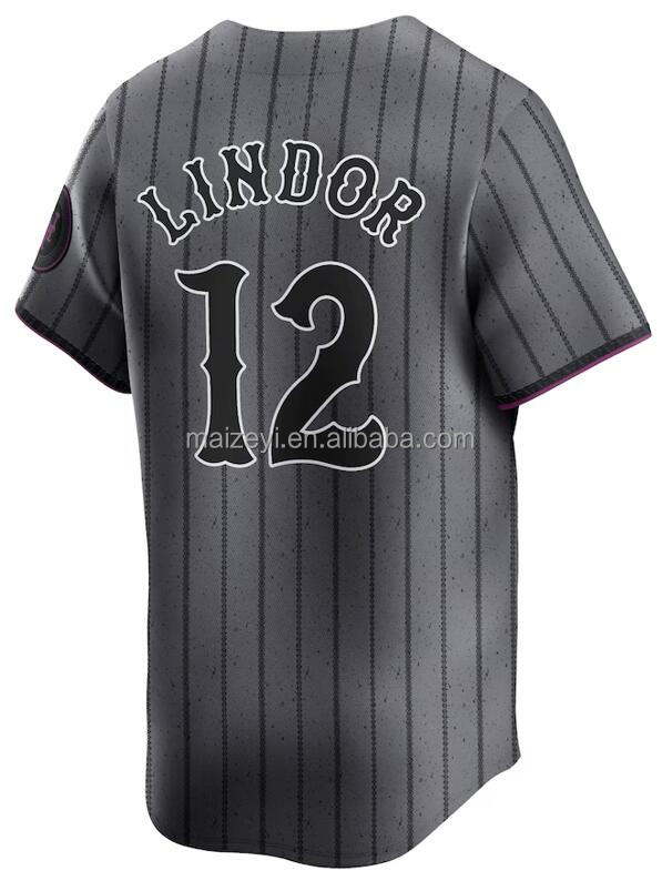 #12 Francisco Lindor Gray City Connect