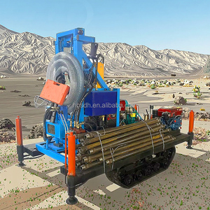 Bánh Xích DIESEL tất cả các địa hình nhỏ xuống lỗ khoan lỗ khoan 100m 150m 200m đá sâu thủy lực quay DTH nước giếng khoan Giàn Khoan - Product Image 1