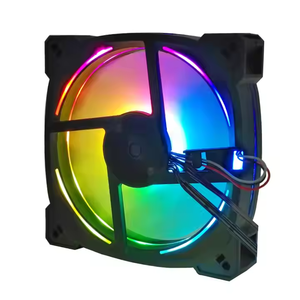 Ventilador LED ARGB de alta eficiencia con iluminación RGB programable y diseño de bajo ruido para plataforma de juegos y computadora de rendimiento
