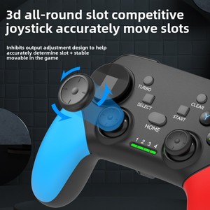 Slim 2.4G Wireless Wired Game Controller mit Vibrations funktion Kompatibel mit PC Android Handy TV-P4 P3 - Product Image 2
