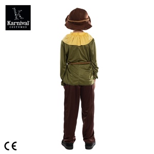 Odm כולו מכירה אשף של charecrow הילד halloween תלבושות אגדה קוספליי עבור ביצועים המפלגה כולל העליון ומכנסיים