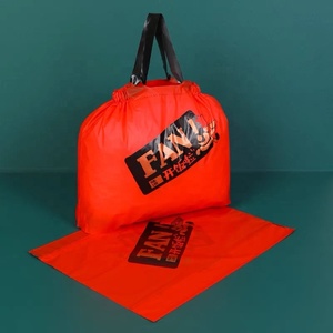 Giyim ambalaj ve Take-Away alışveriş kullanımı için Logo ile özel baskılı plastik ipli çanta - Product Image 2