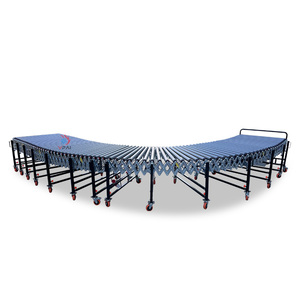 Rubber-coated Anti-slip V Belt Roller <strong>Conveyor</strong> Line Customized Retractable Roller <strong>Conveyor</strong> for Farm Feed Bags <strong>Unloading</strong> <strong>Loading</strong> - Product Image 2