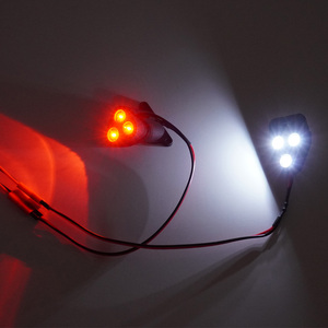 Arrma Typhoon 6S parlak <span class=keywords><strong>LED</strong></span> yükseltme yedek parça aksesuarları için 1/8 ön ve arka ışıklar Set