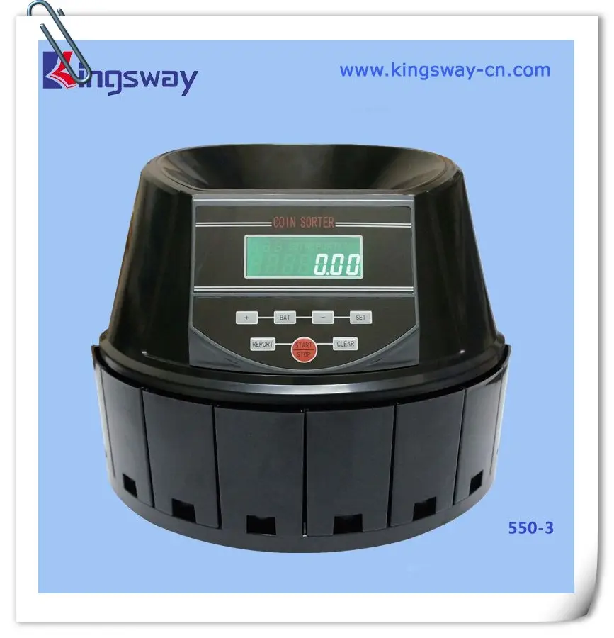 Kingsway 550-3 Coin contatore e sorter per GBP.