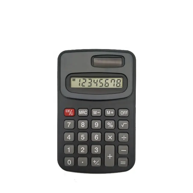 STASUN 8 dígitos, electrónica y de la energía Solar de potencia doble de plástico Mini calculadora de bolsillo
