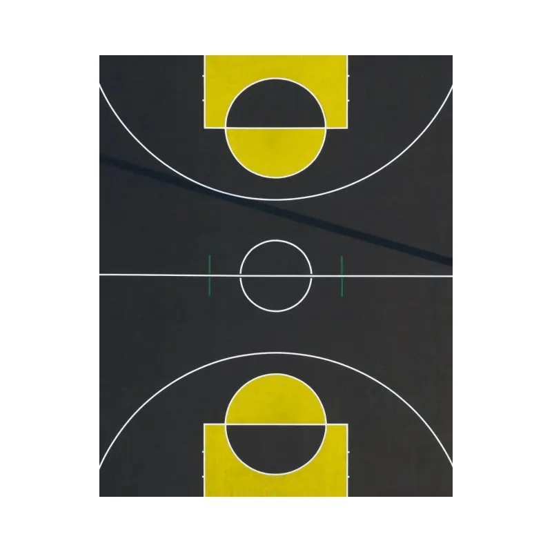 Carreau de basket-ball de rue Offre Spéciale tapis de sol à base de caoutchouc intégrant un couvre-sol pour un terrain de basket synthétique Safe Play