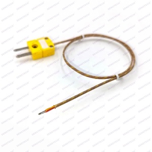 Sonda de temperatura de termopar tipo k, de aço inoxidável de alta temperatura
