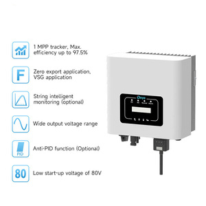 Izgara invertör üzerinde Deye güneş invertörleri 1kw 1.5kw 2kw 2.5kw 3kw güneş-1/1.5/2/2.5/3K-G04 dize ızgara kravat güneş invertör - Product Image 6