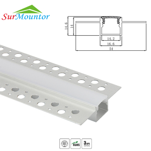Alçı gömme montaj LED alüminyum profil led şerit ışık led alçıpan profili kanal - Product Image 1