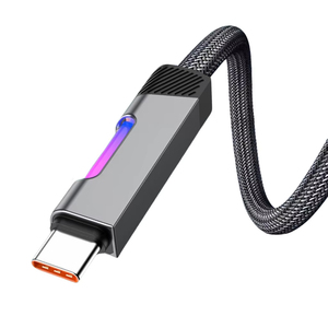 2025 yeni stil kablo şeffaf şerit renkli lamba kablosu hızlı şarj hızlı veri transferi tabletler Ultra dayanıklı usb kablosu - Product Image 4