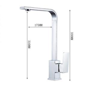 Trung Quốc Nhà máy thép không gỉ vòi Nước Nhà Bếp duy nhất xử lý bồn rửa nhà bếp Vòi nước hiện đại nóng và lạnh Mixer nước TAP lưu vực vòi nước - Product Image 5