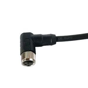 M8 IP67 3 4 5 6 8 Pin kablo su geçirmez konnektör PVC siyah koruyucu kablo sensörü 3m pirinç PVC plastik 3a ile yük hücresi için - Product Image 3