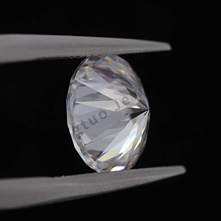 Vente en gros de surface de coupe de prunier D Vvs1 9ct moissanite certifiée Gra 7.5mm 1.5ct Moissanite de laboratoire prix du diamant