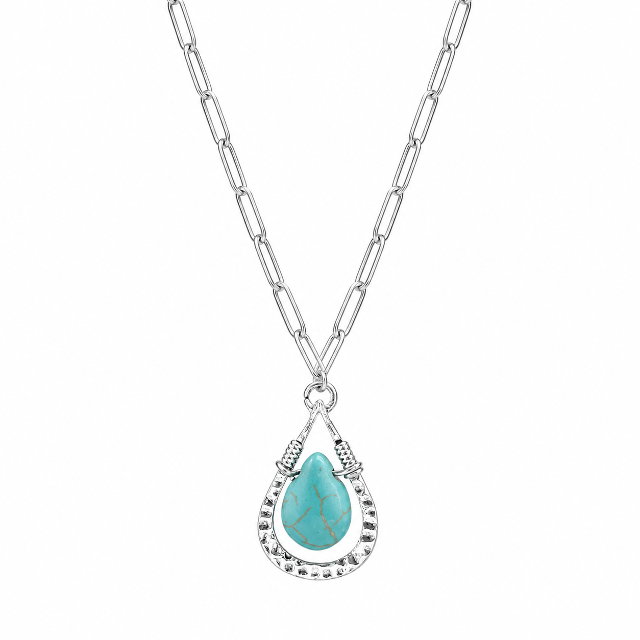 Ancient silver turquoise