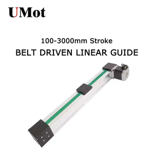 Sistema de riel de guía de movimiento lineal accionado por correa de alta velocidad UMOT, actuador lineal de peso ligero para máquina Cnc, Tobogán eléctrico - Product Image 2