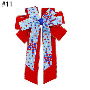 5 ''USA Flag <span class=keywords><strong>Cheer</strong></span> <span class=keywords><strong>Bows</strong></span> สำหรับเด็กเด็กหญิงลายอุปกรณ์เสริมผมดาว4th กรกฎาคมริบบิ้น Grosgrain - Product Image 5