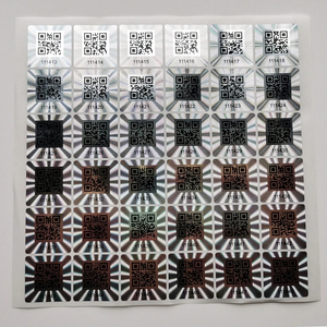Kundendefinierte Sicherheitsetiketten QR-Code Anti-Fälschung Aufkleber 3d selbstklebendes holografisches Etikett - Product Image 4