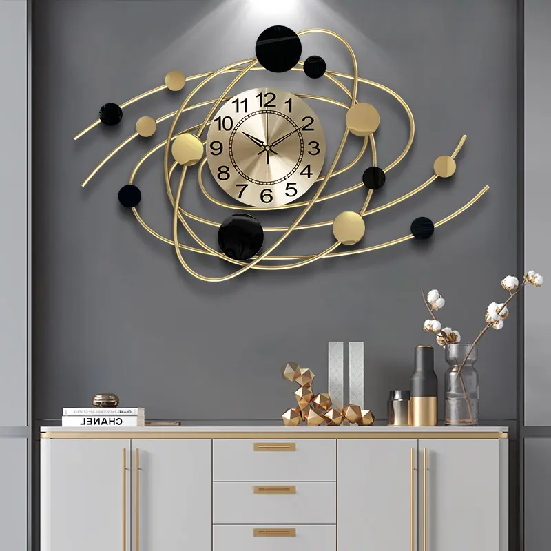 Nuovo elenco creativo decorativo per la casa moderno orologio da parete di lusso per la decorazione del negozio dell'ufficio del soggiorno