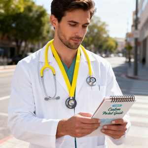 Tùy chỉnh in ấn y tá Túi hướng dẫn Túi lâm sàng SÁCH LẬT xoắn ốc ràng buộc giáo dục điều dưỡng quan điểm tham khảo nhanh - Product Image 2