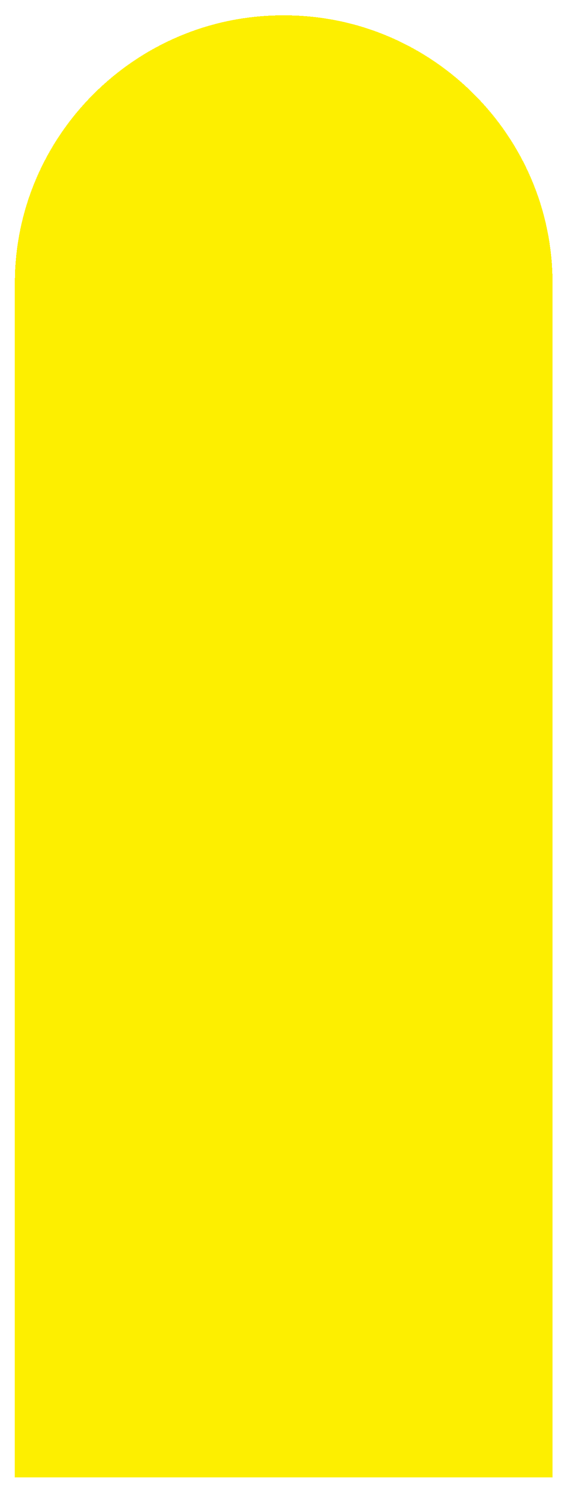 Yellow Arched Yoga Mat