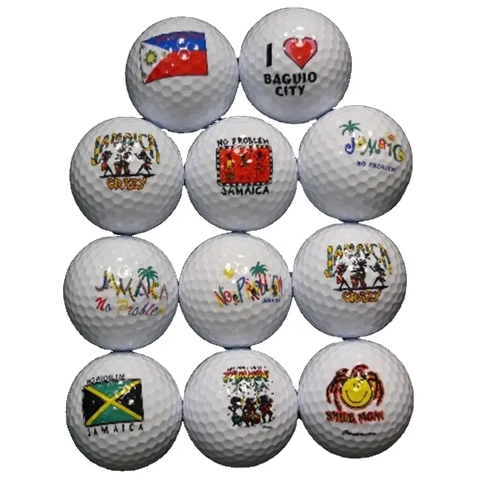 Pelotas de golf de alta calidad, logo personalizado, 2 capas