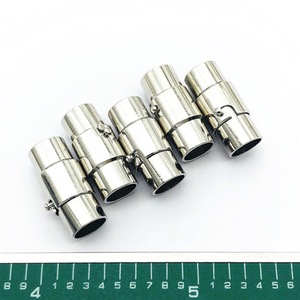 3 4 5 6 8 10mm Strong <strong>Clasp</strong> <strong>With</strong> Locking Fit Leather Cord <strong>End</strong> <strong>Caps</strong> for DIY Making Bracelet Connectors Finding - Product Image 6