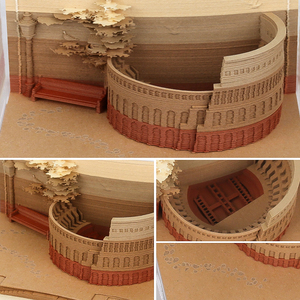 3D <strong>Block</strong> <strong>Note</strong> Colosseum <strong>Memo</strong> Pad Creative Different Sheets Notepad Paper <strong>Cube</strong> <strong>Custom</strong> Tourist Attraction Souvenir Diy Papercrafts - Product Image 5