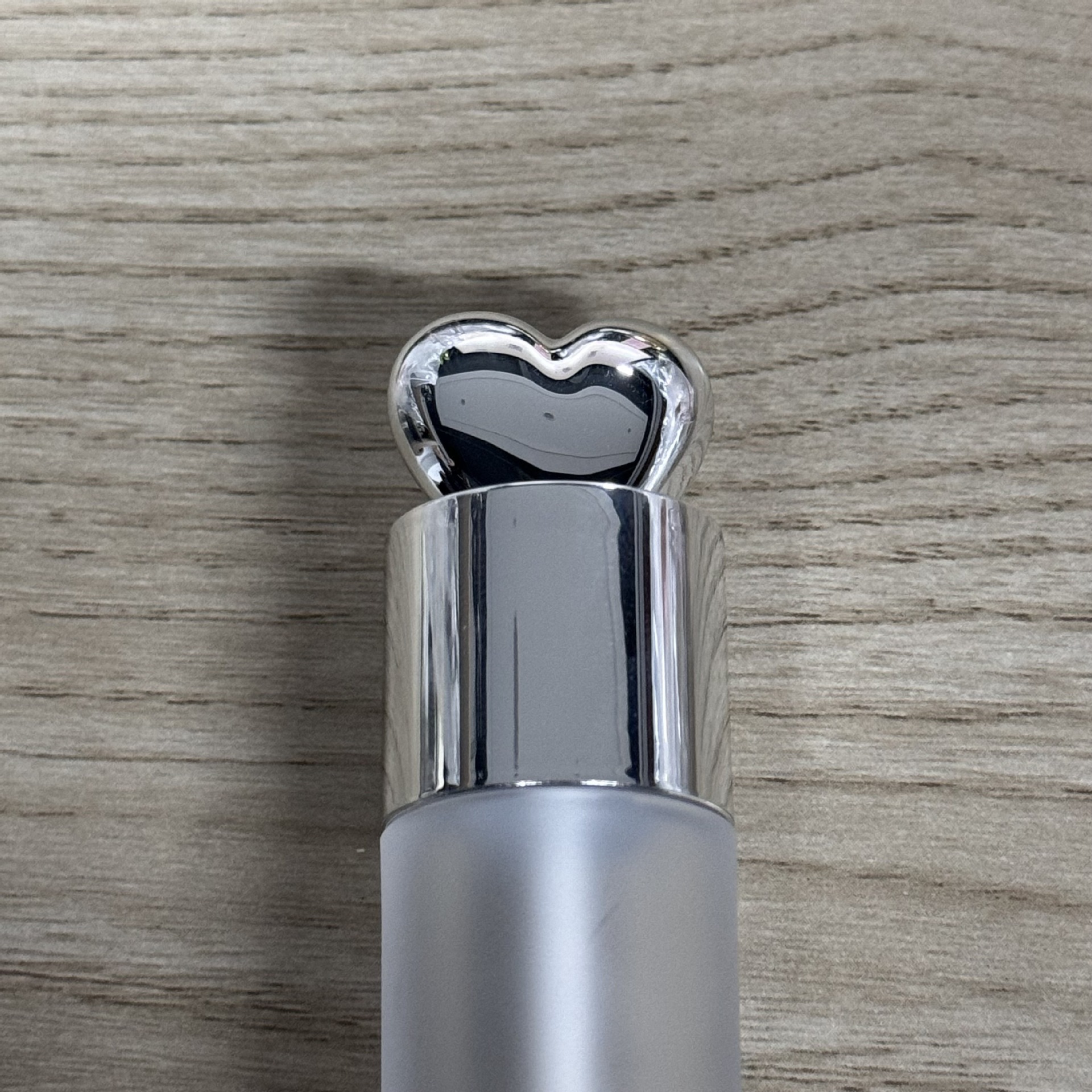 Pincel gota de agua de 6 ml - Cabezal plateado "Love" - ABS esmerilado