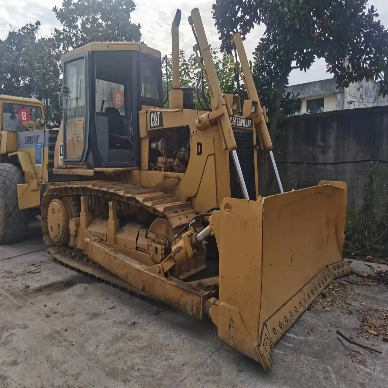 Bulldozer Caterpillar D7g usado original Japão Cat D7g, escavadeira de segunda mão, escavadeira usada Cat D7g com escavadeira estripadora, estoque em baixa hora