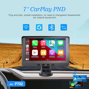 Fábrica al por mayor 7 pulgadas HD IPS pantalla táctil inalámbrica con cable Carplay Android Auto Mirror Link Carplay PND Monitor inteligente para coche - Product Image 5