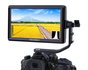 S55 6 Inch IPS <strong>Camera</strong> Field DSLR Monitor Focus Assist 1920x1080 Support 4K HDMI <strong>Input</strong> DC <strong>Output</strong> Include Tilt Arm <strong>Camera</strong> Monitor - Product Image 1